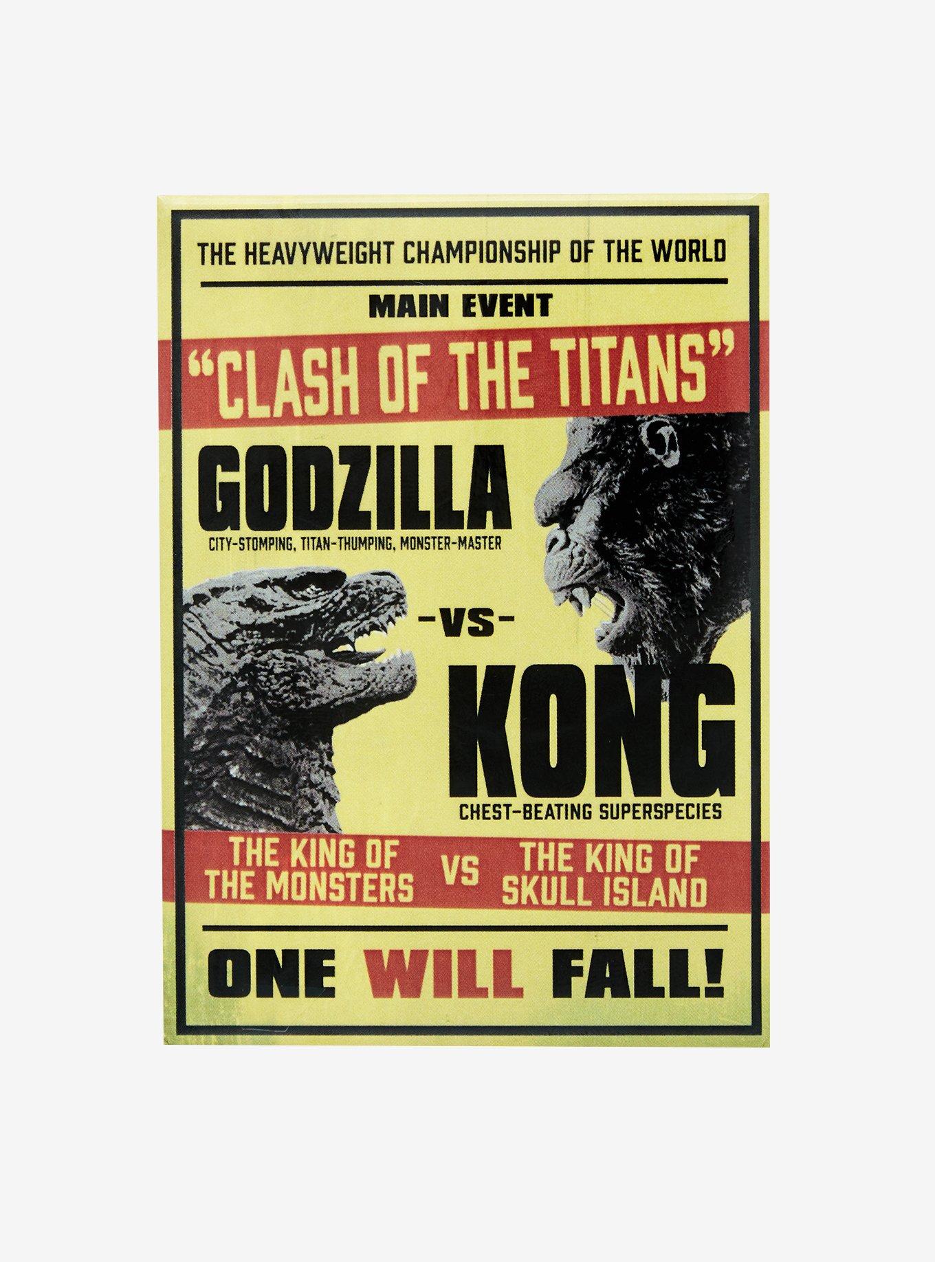 Godzilla vs. Kong Clash of the Titans Magnet, , hi-res