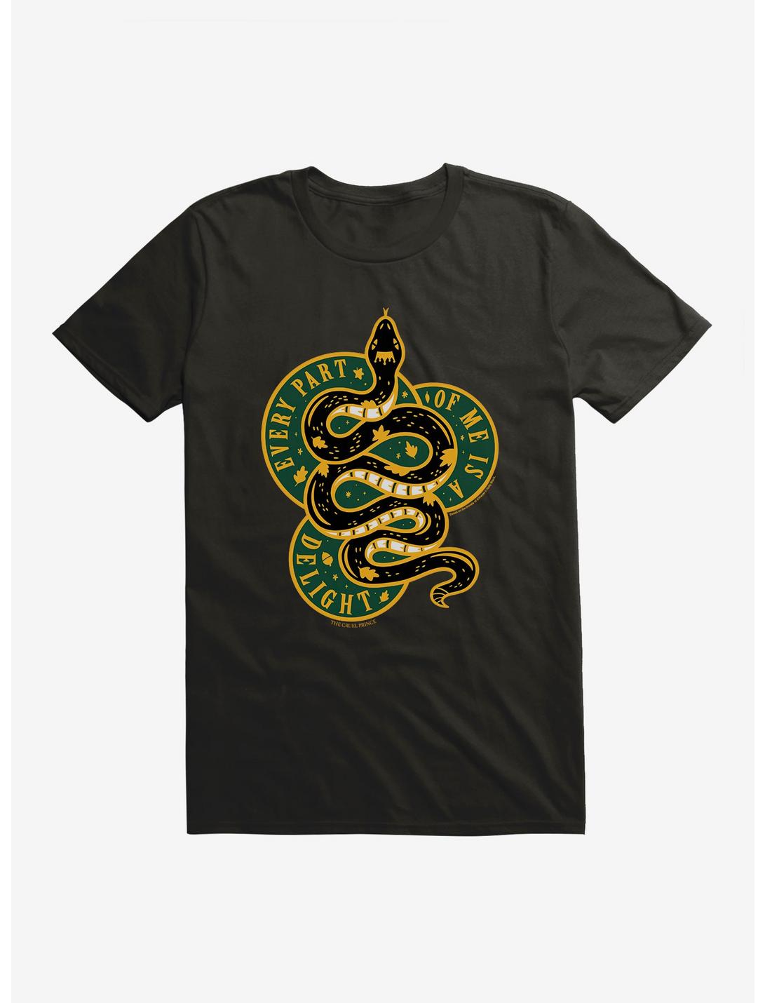 The Cruel Prince Sinister Enchantment Collection: Snake Delight T-Shirt , BLACK, hi-res