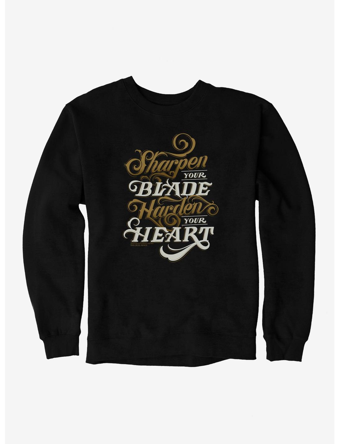 The Cruel Prince Sinister Enchantment Collection: Sharpen Your Blade Sweatshirt , BLACK, hi-res