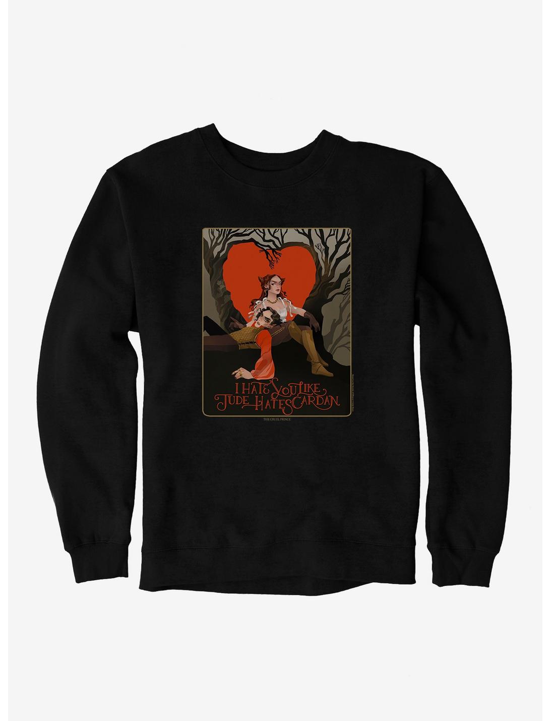 The Cruel Prince Sinister Enchantment Collection: Jude Hates Cardan Sweatshirt , BLACK, hi-res