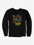 The Cruel Prince Sinister Enchantment Collection: King Is Not His Throne Nor Crown Sweatshirt , BLACK, hi-res