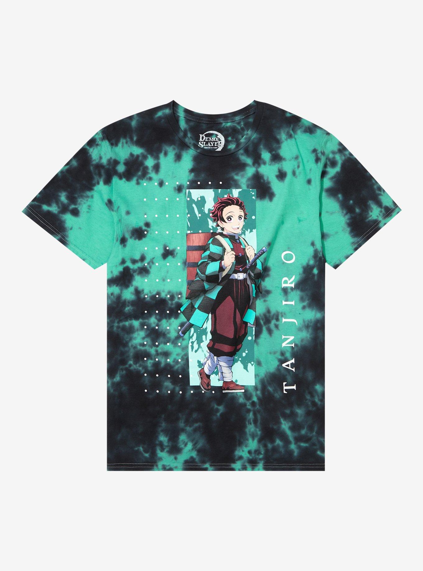 Demon Slayer: Kimetsu No Yaiba Tanjiro Dots Tie-Dye T-Shirt | Hot
