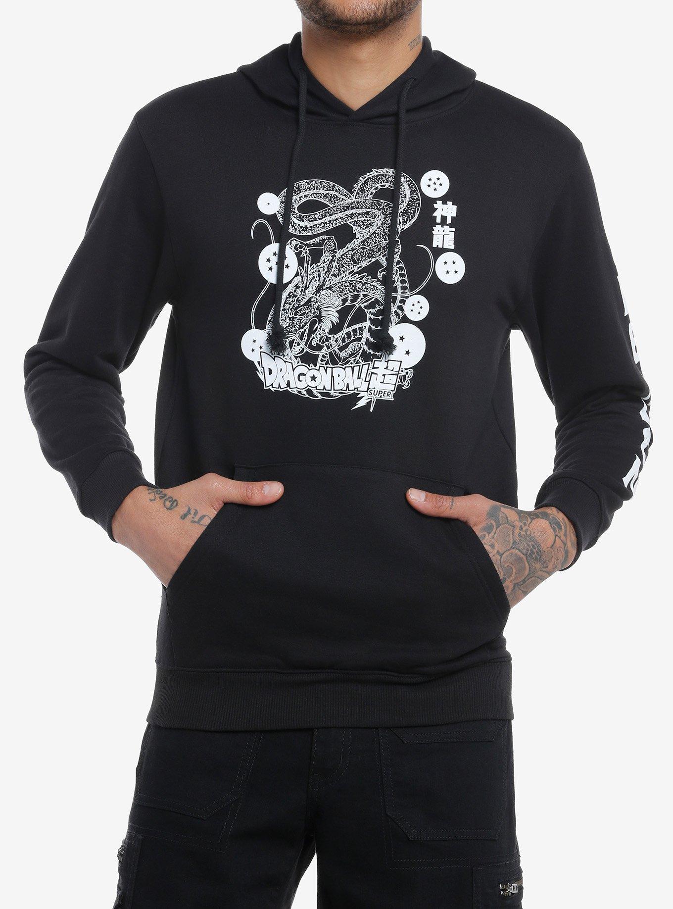 Dragon Ball Super Shenron Outline Hoodie, BLACK, hi-res