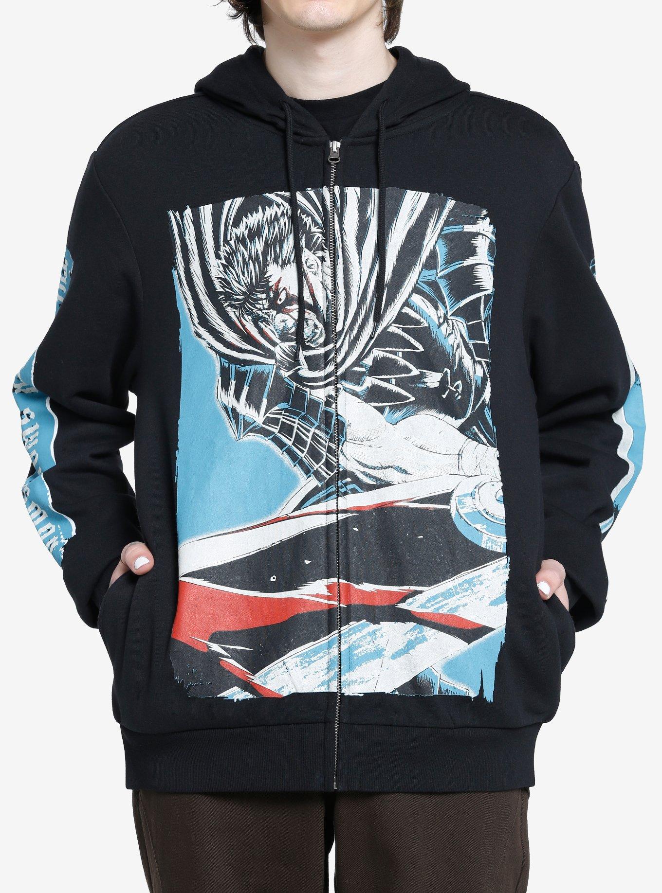 Berserk Guts Jumbo Print Hoodie Hot Topic