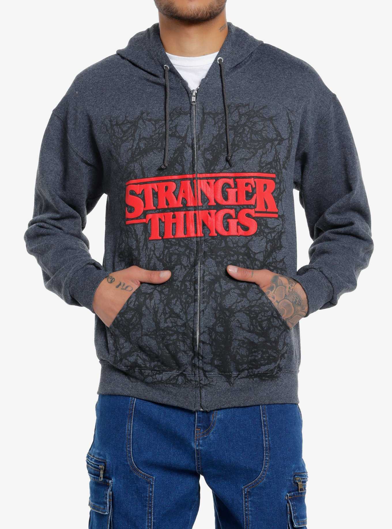 Stranger Things Vecna Tendrils Logo Hoodie, , hi-res