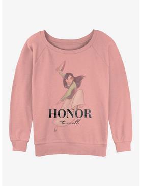 Disney100 Mulan Honor To Us All Womens Slouchy Sweatshirt, , hi-res