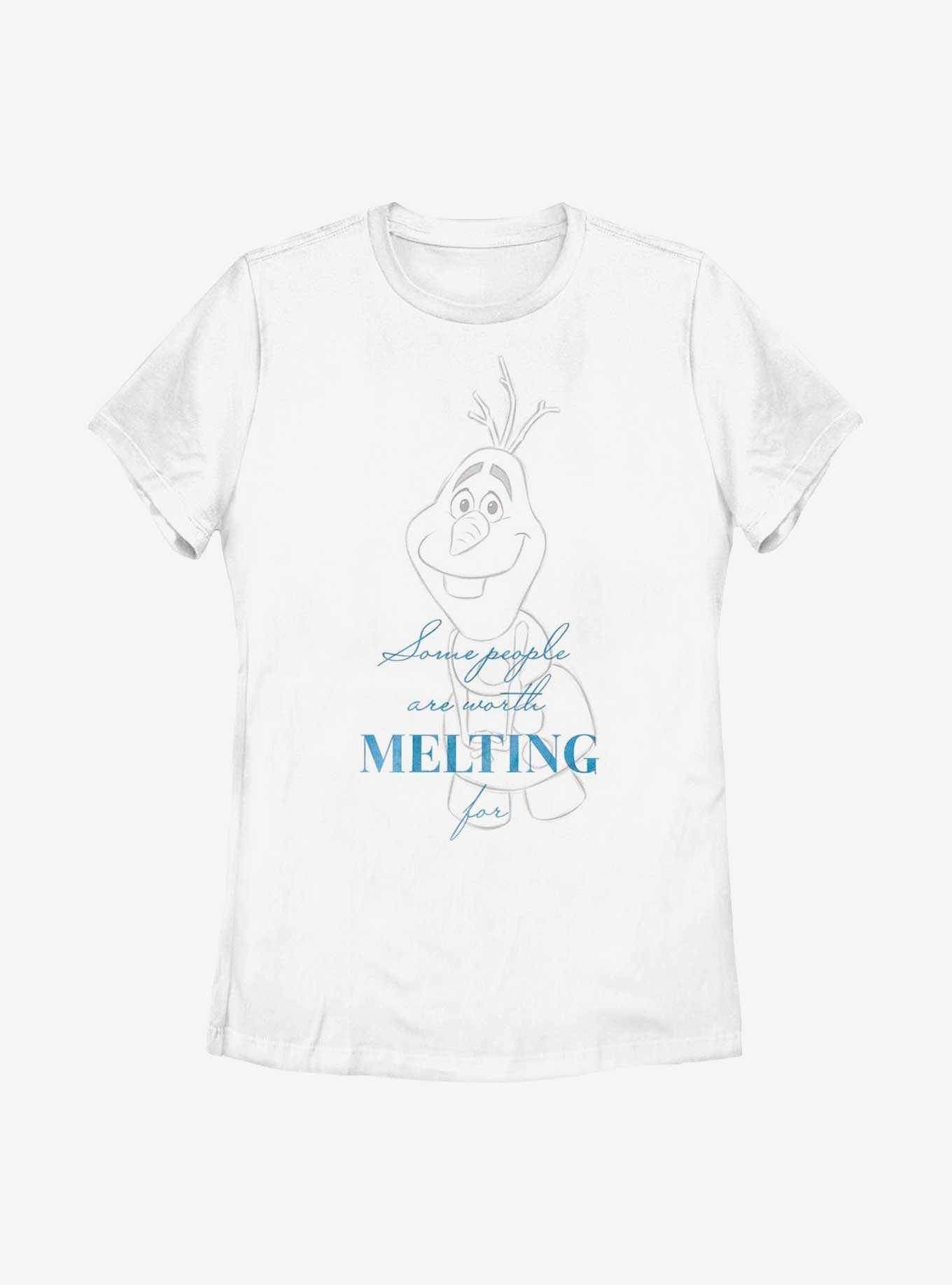 Disney100 Frozen Olaf Worth Melting For Womens T-Shirt, , hi-res