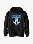 Disney100 Mickey Mouse Club Shield Youth Hoodie, BLACK, hi-res