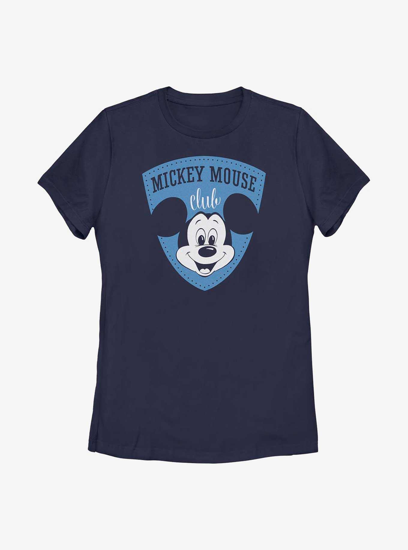 Disney100 Mickey Mouse Club Shield Womens T-Shirt, , hi-res