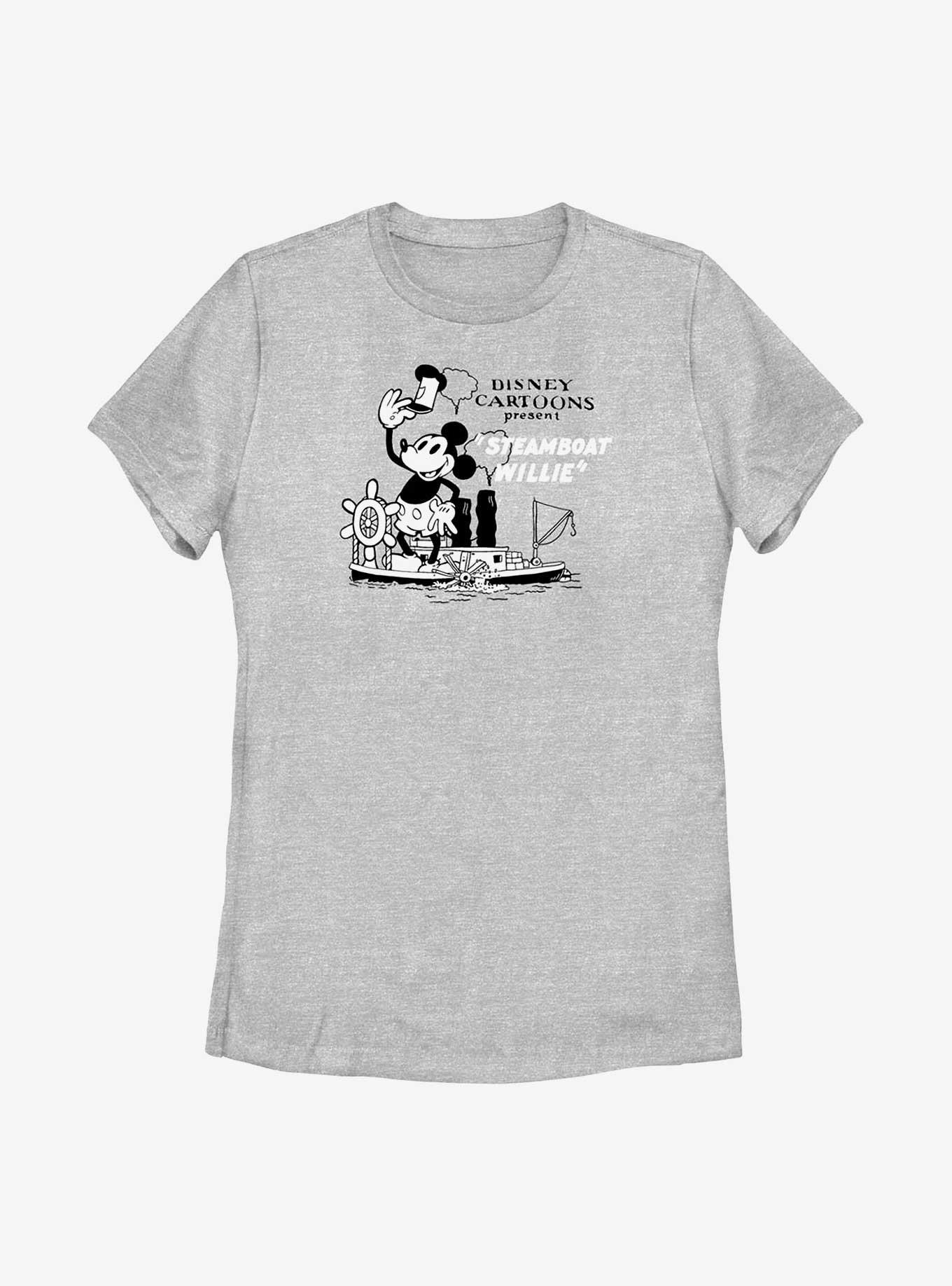 Disney100 Mickey Mouse Steamboat Willie Womens T-Shirt, , hi-res