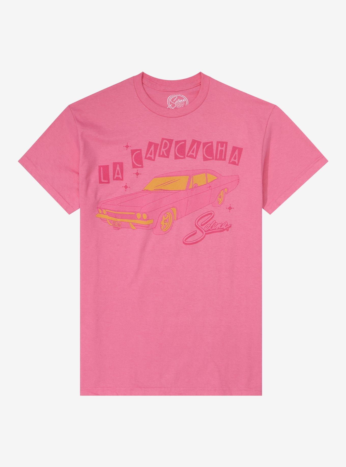 Selena La Carcacha Boyfriend Fit Girls T-Shirt, PINK, hi-res