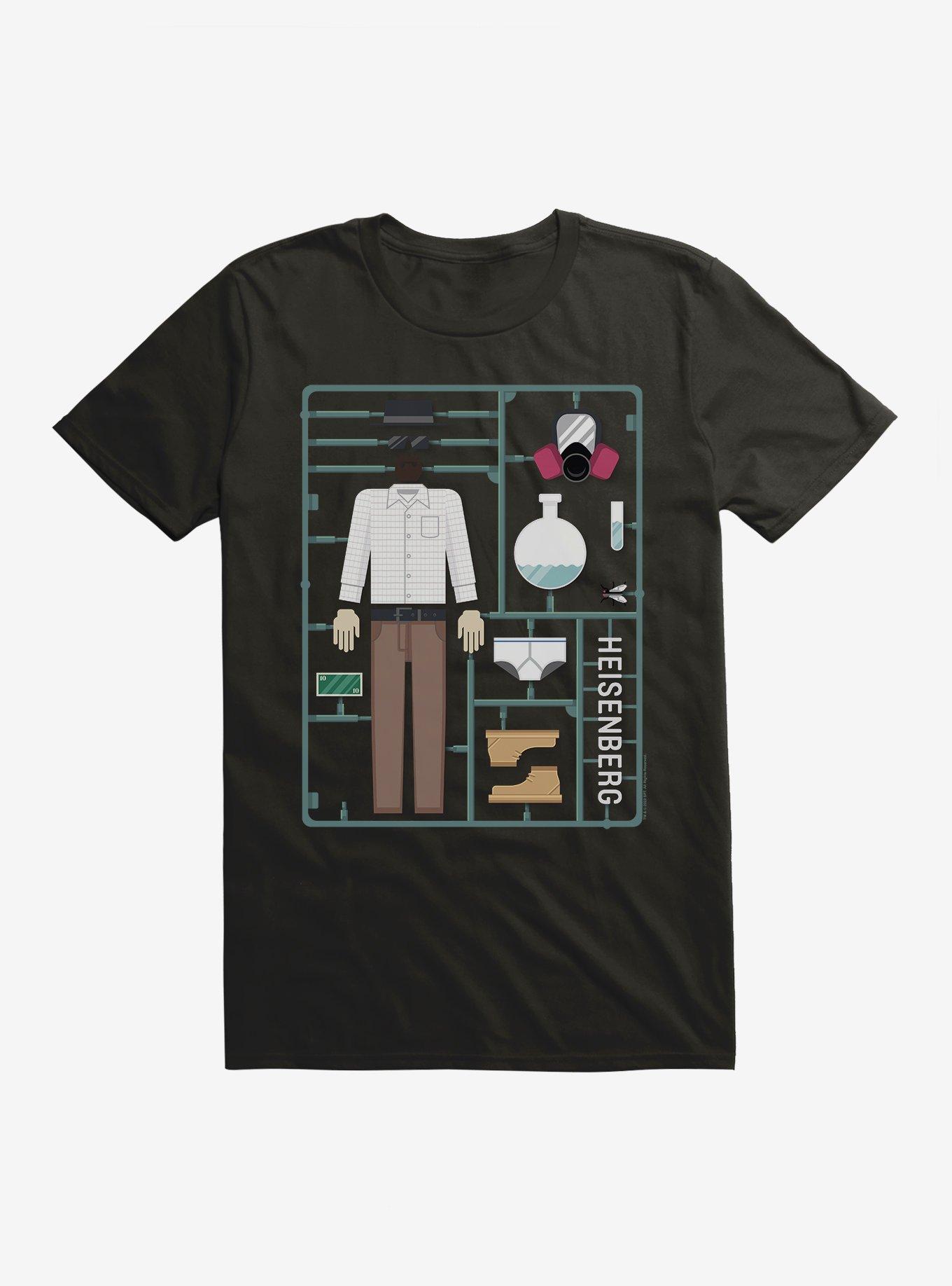 Breaking Bad Heisenberg Action Figure T-Shirt, BLACK, hi-res