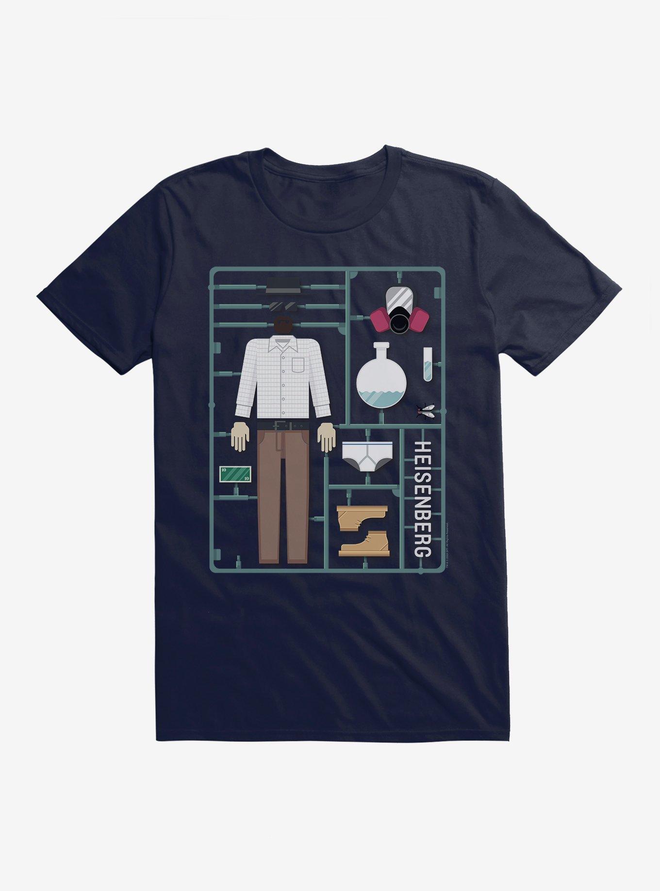 Breaking Bad Heisenberg Action Figure T-Shirt, NAVY, hi-res