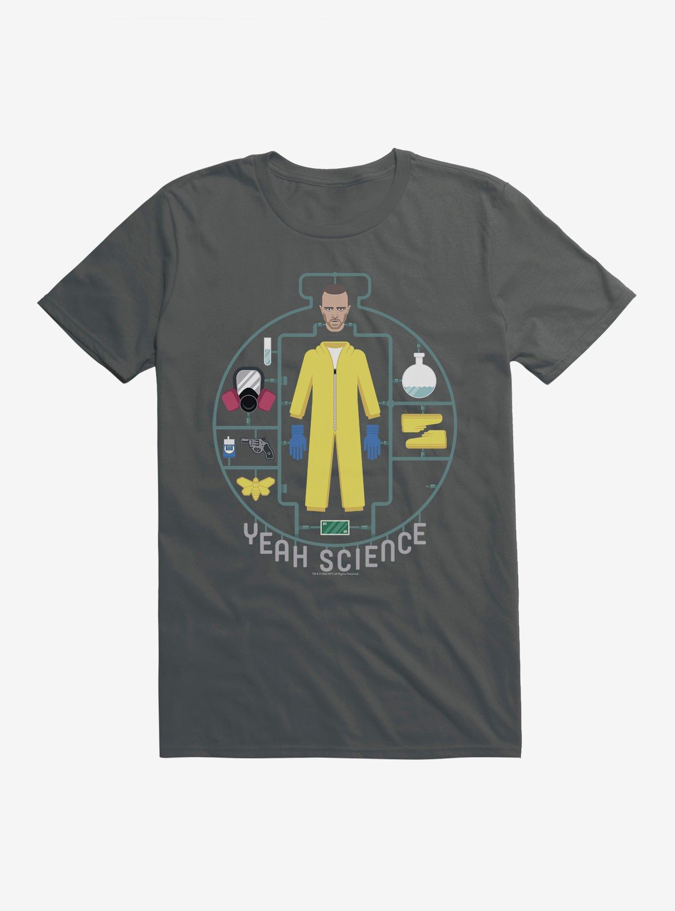 Breaking Bad Yeah Science Action Figure T-Shirt, CHARCOAL, hi-res