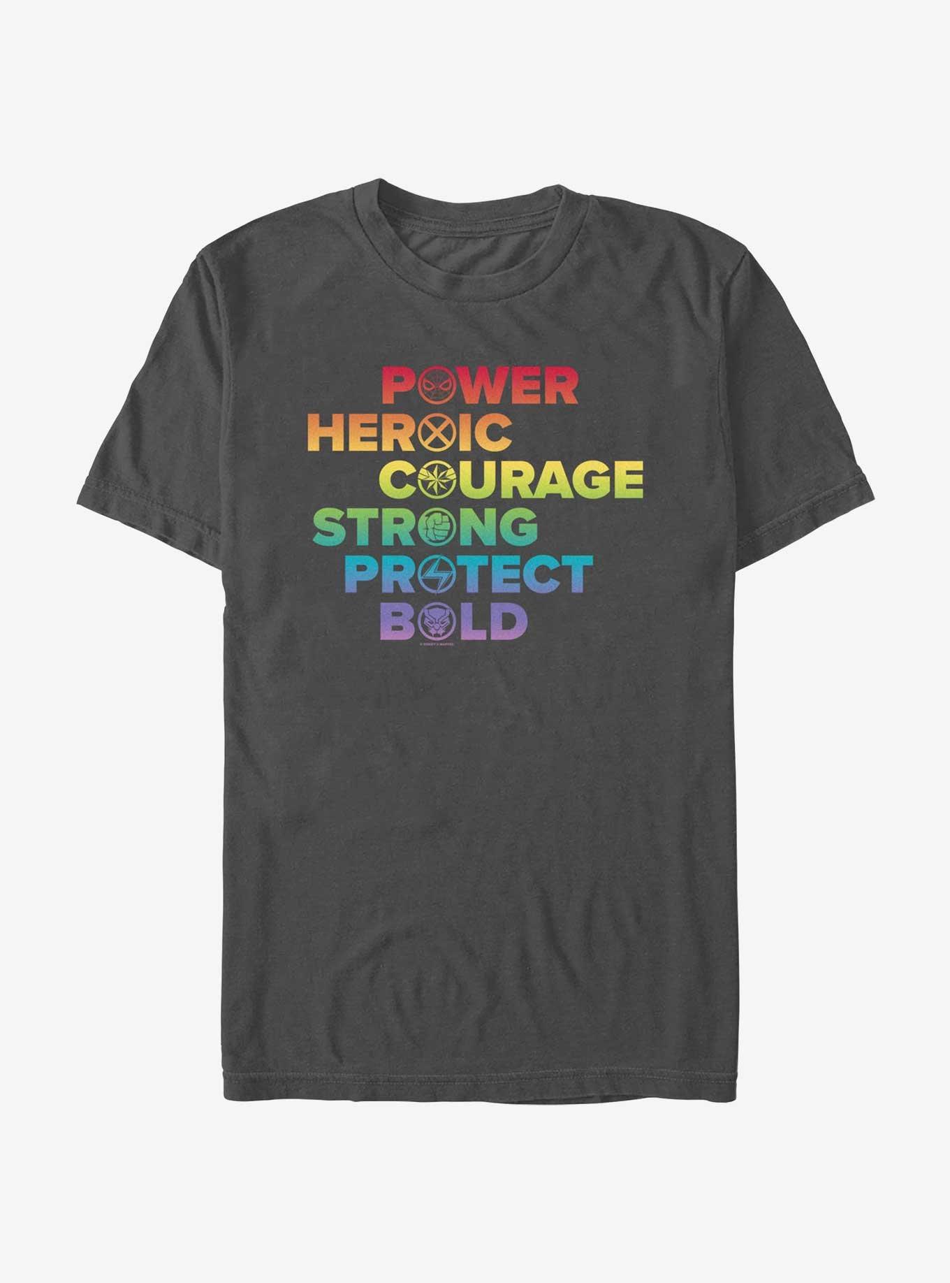 Marvel Avengers Power Bold Pride T-Shirt, CHARCOAL, hi-res