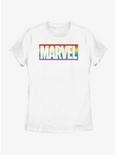 Marvel Avengers Rainbow Logo Pride T-Shirt, WHITE, hi-res