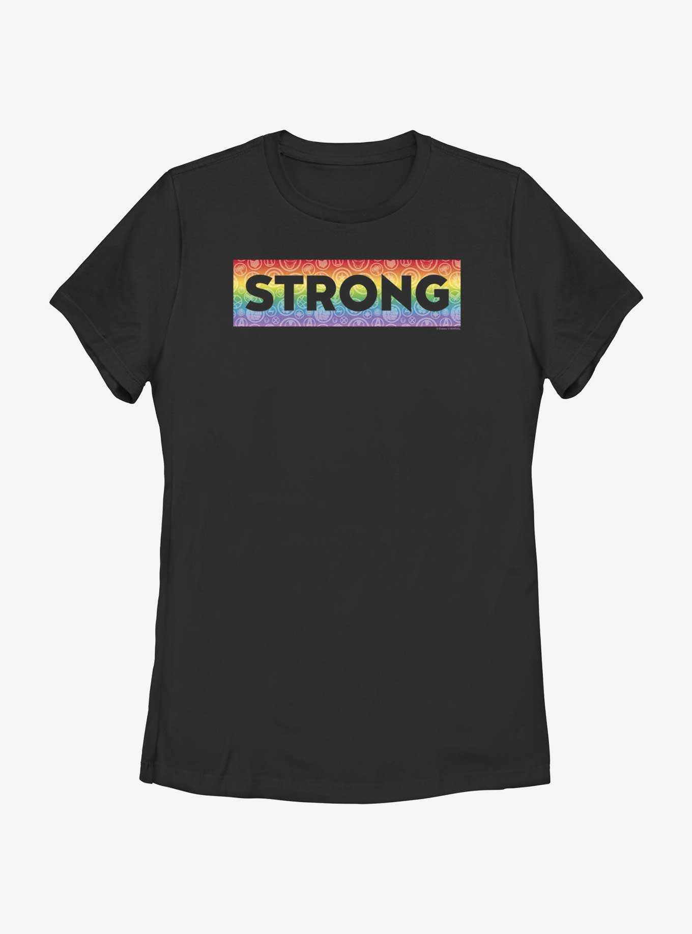 Marvel Avengers Strong Boxed Icons Pride T-Shirt, , hi-res
