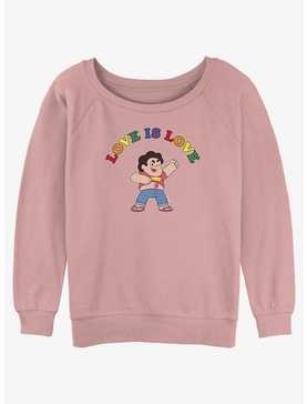 Steven Universe Love Is Love Pride Slouchy Sweatshirt, , hi-res