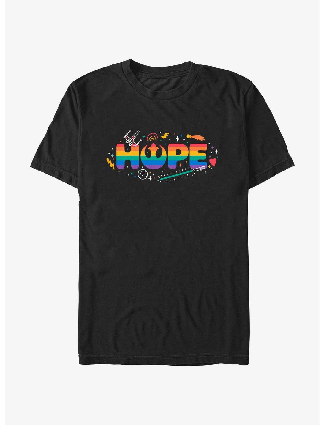 Star Wars Hope Rebels Pride T-Shirt, BLACK, hi-res