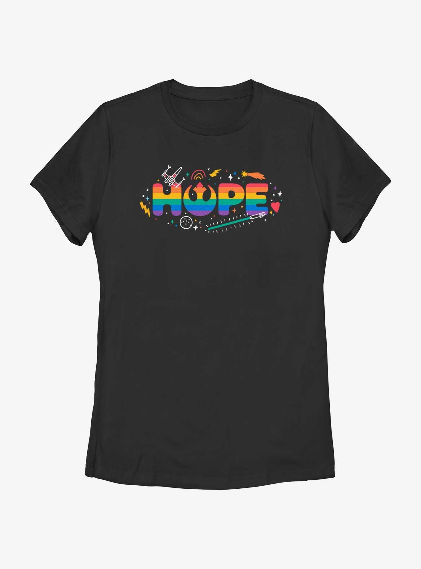 Star Wars Hope Rebels Pride Pride T-Shirt, BLACK, hi-res