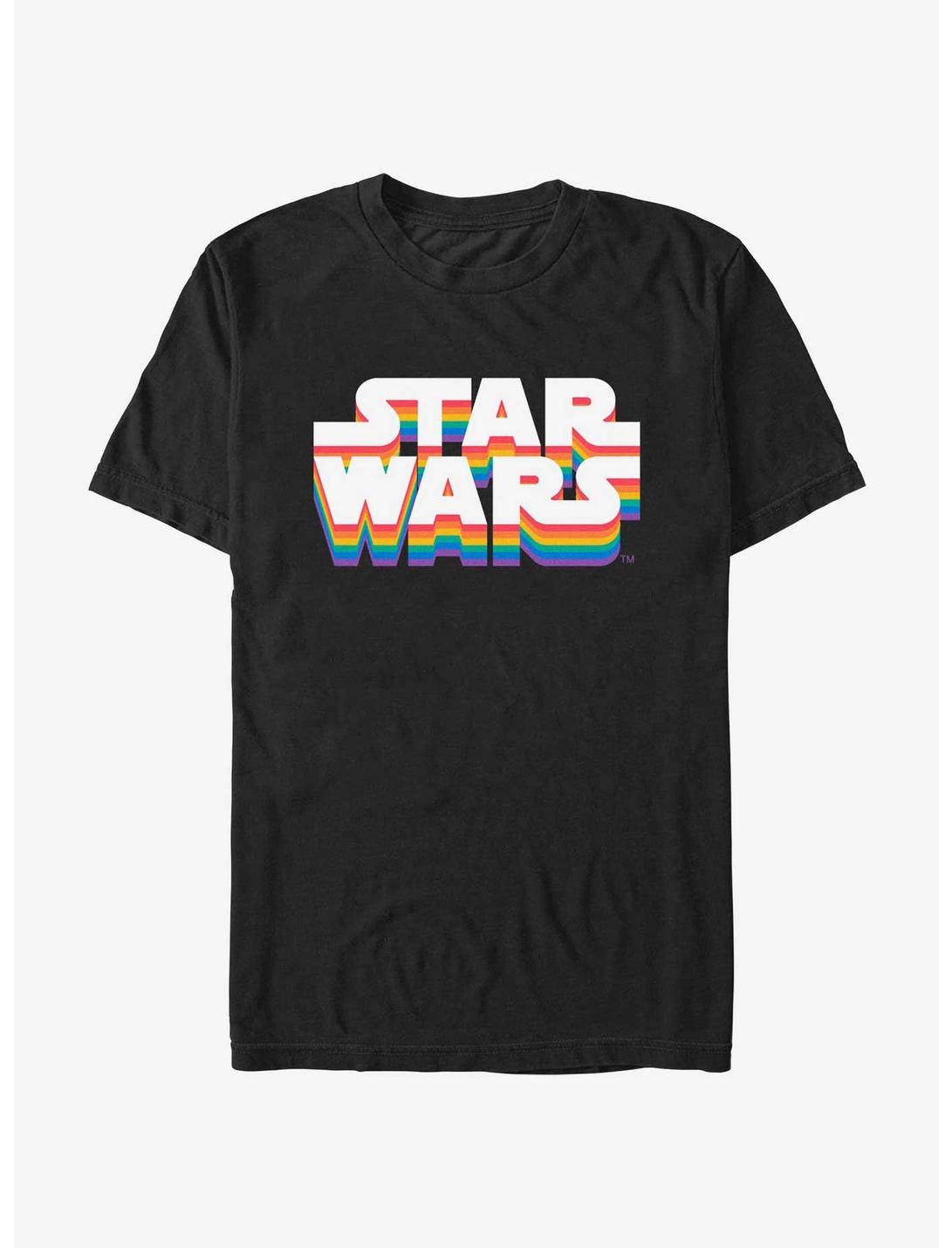 Star Wars Logo Pride T-Shirt, BLACK, hi-res