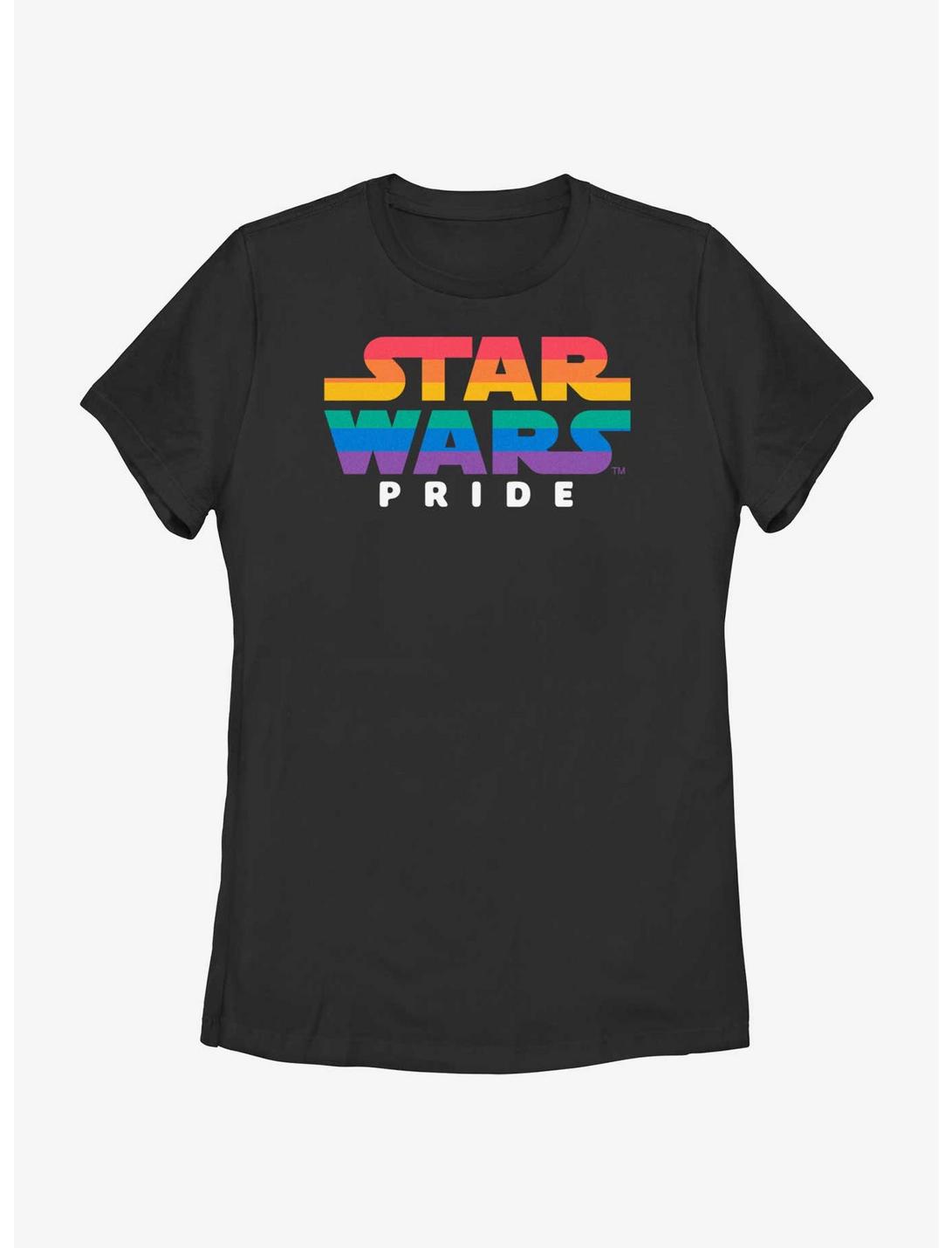 Star Wars Logo Pride Colors T-Shirt, BLACK, hi-res