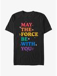 Star Wars Force With You Multicolor Pride T-Shirt, BLACK, hi-res