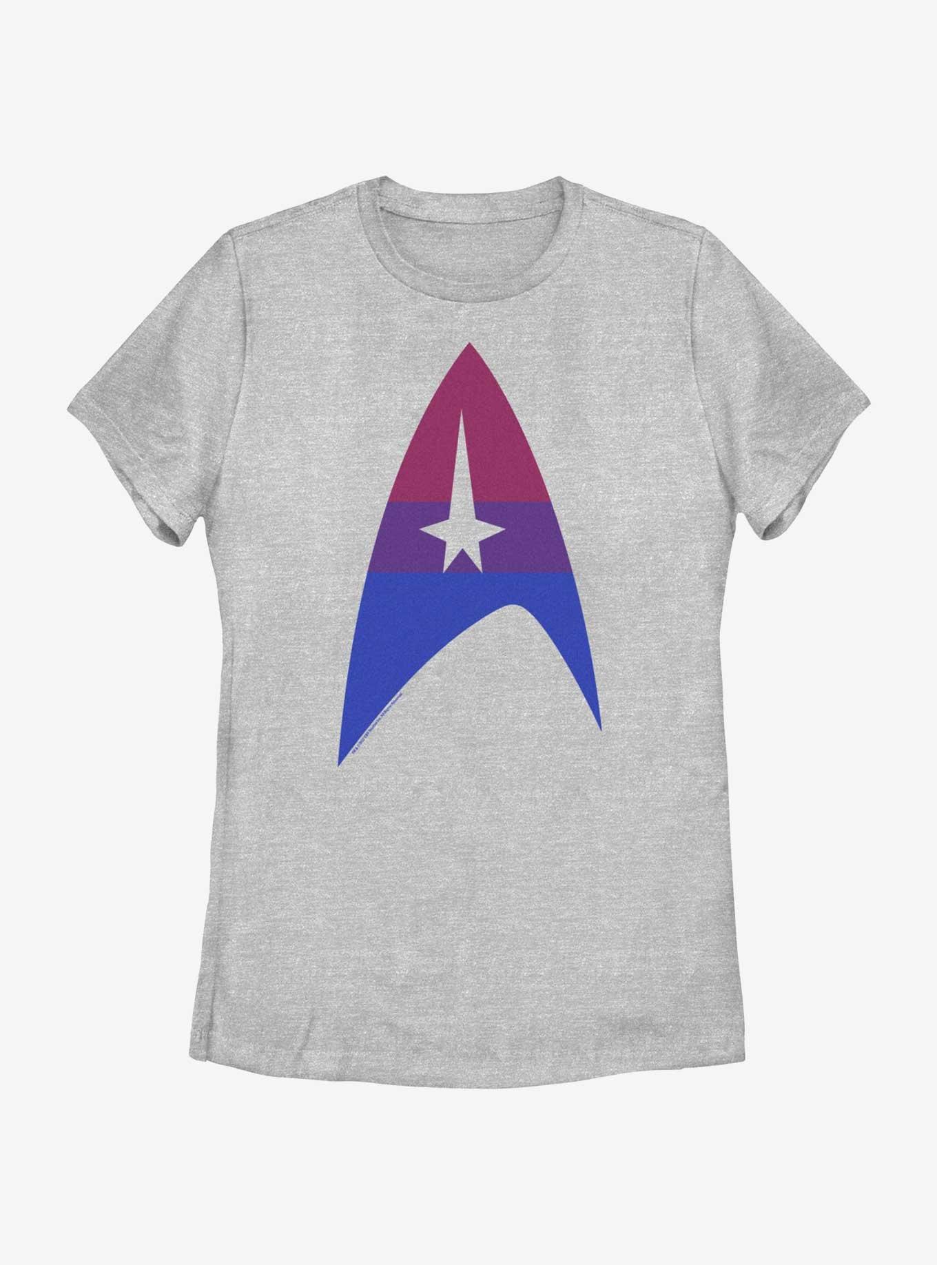 Star Trek Bisexual Flag Logo Pride T-Shirt, ATH HTR, hi-res