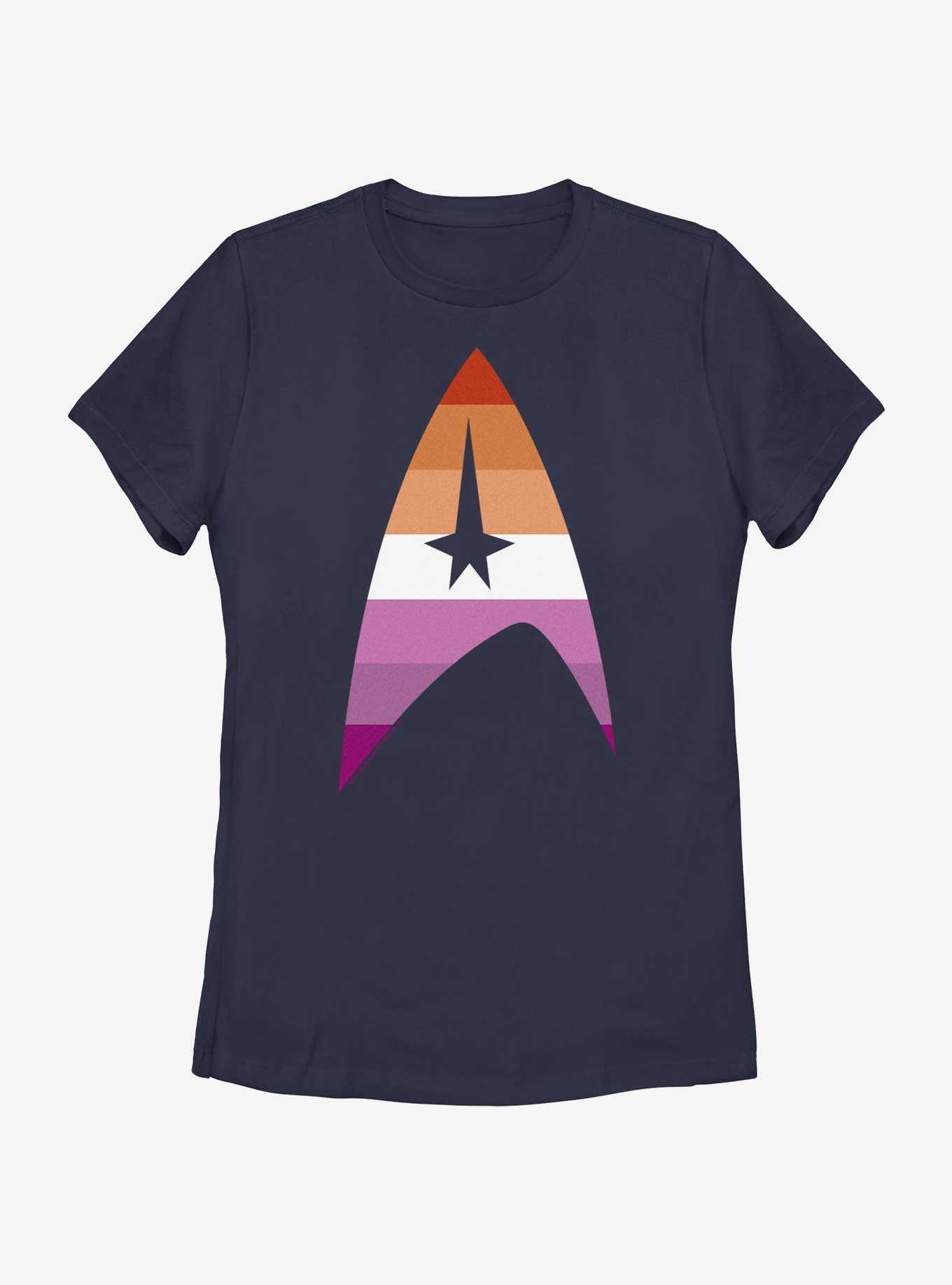 Star Trek Lesbian Flag Logo Pride T-Shirt, , hi-res