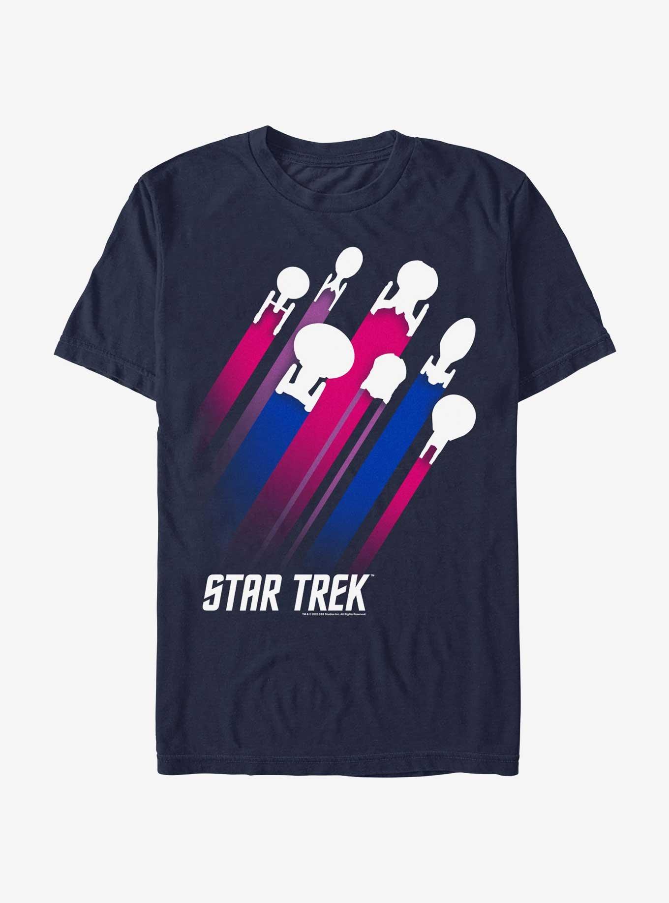 Star Trek Bisexual Flag Streaks Pride T-Shirt, , hi-res