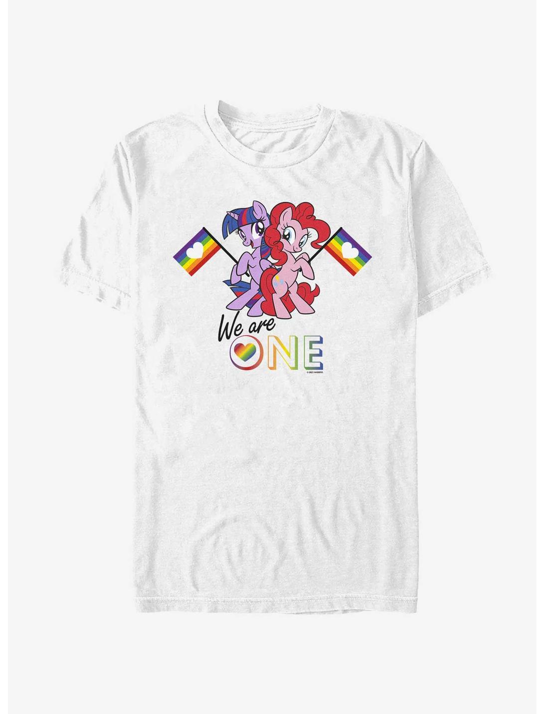 My Little Pony We Are One Pinkie Pie Twilight Sparkle Pride T-Shirt, WHITE, hi-res