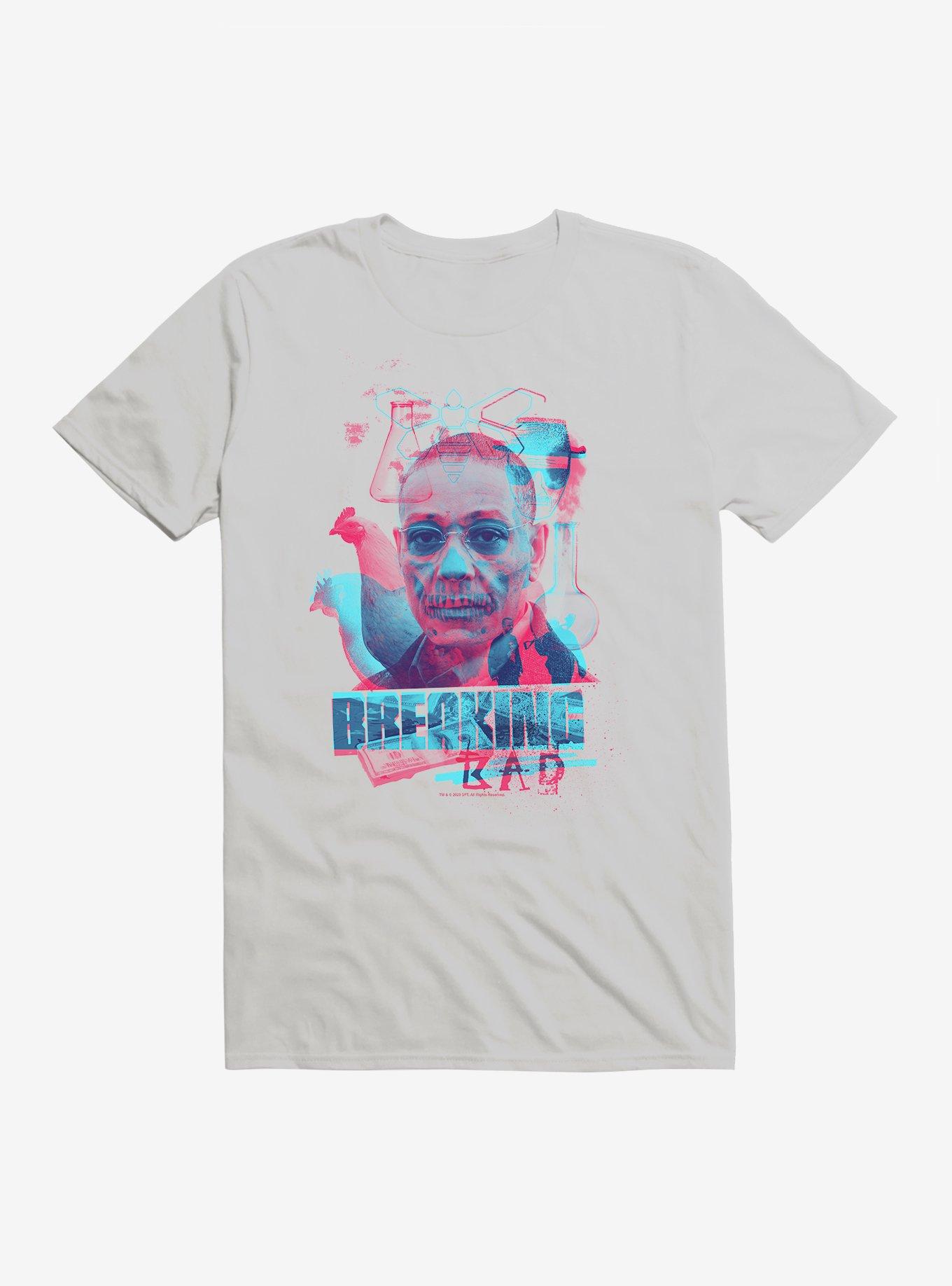 Breaking Bad Double Exposure Collage T-Shirt, ICE GREY, hi-res