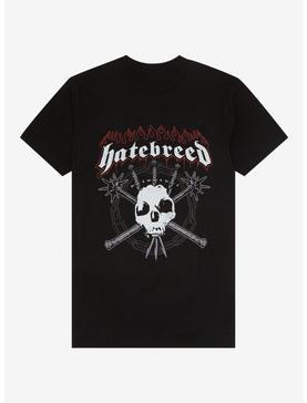 Hatebreed Flames & Skull Logo T-Shirt, , hi-res
