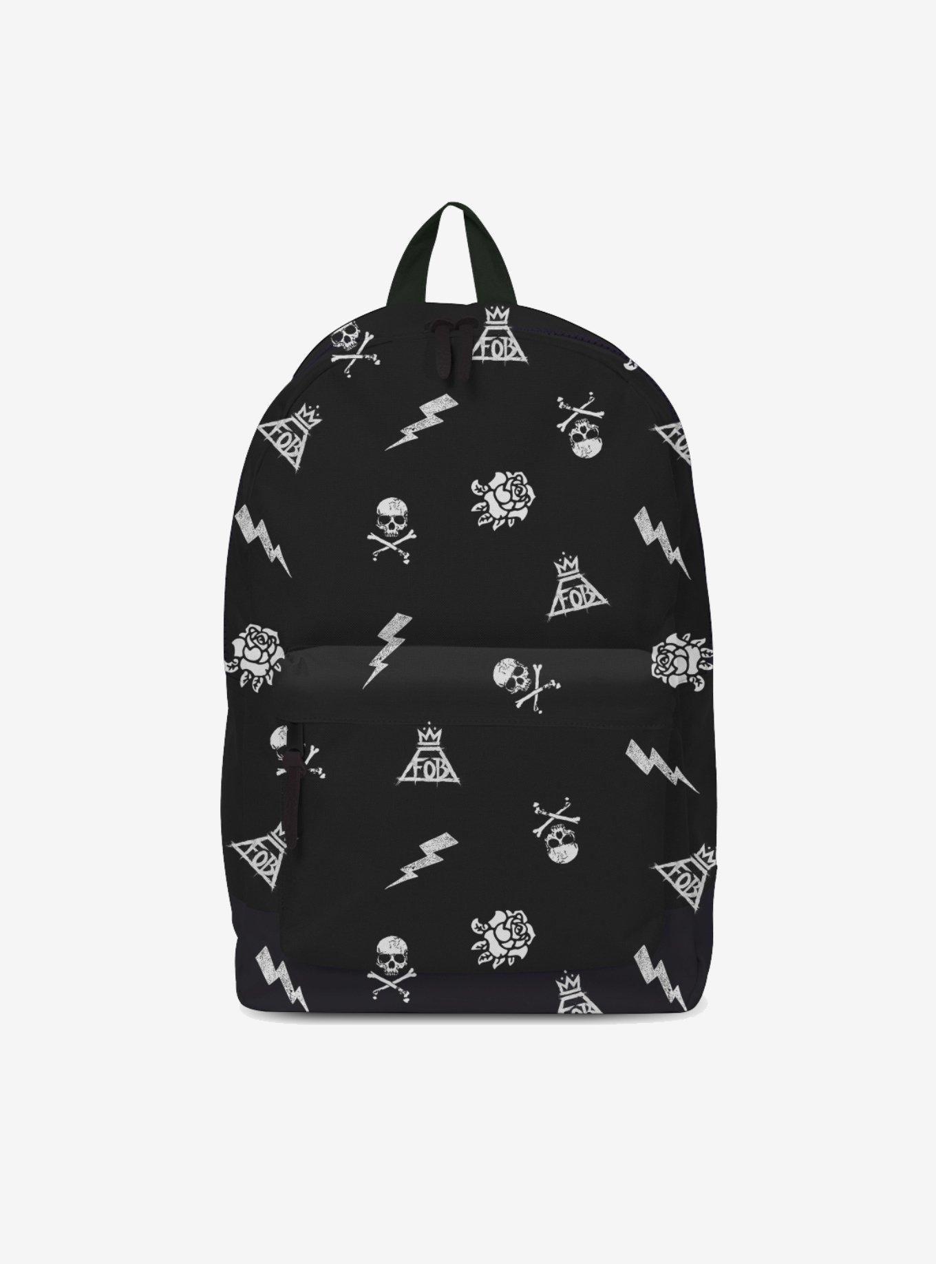 Rocksax Fall Out Boy Logo Pattern Backpack, , hi-res