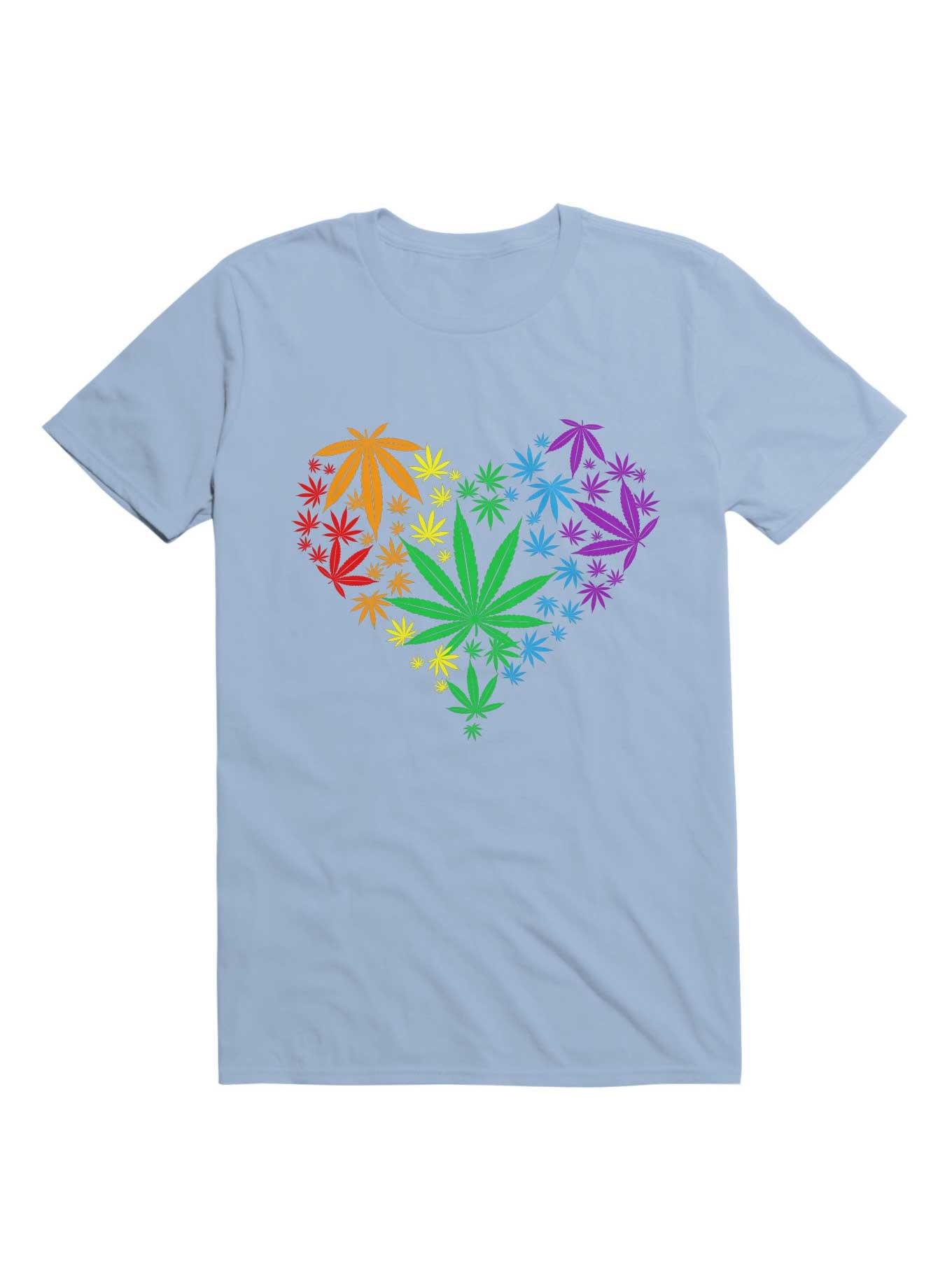 Marijuana LGBT Heart T-Shirt, , hi-res