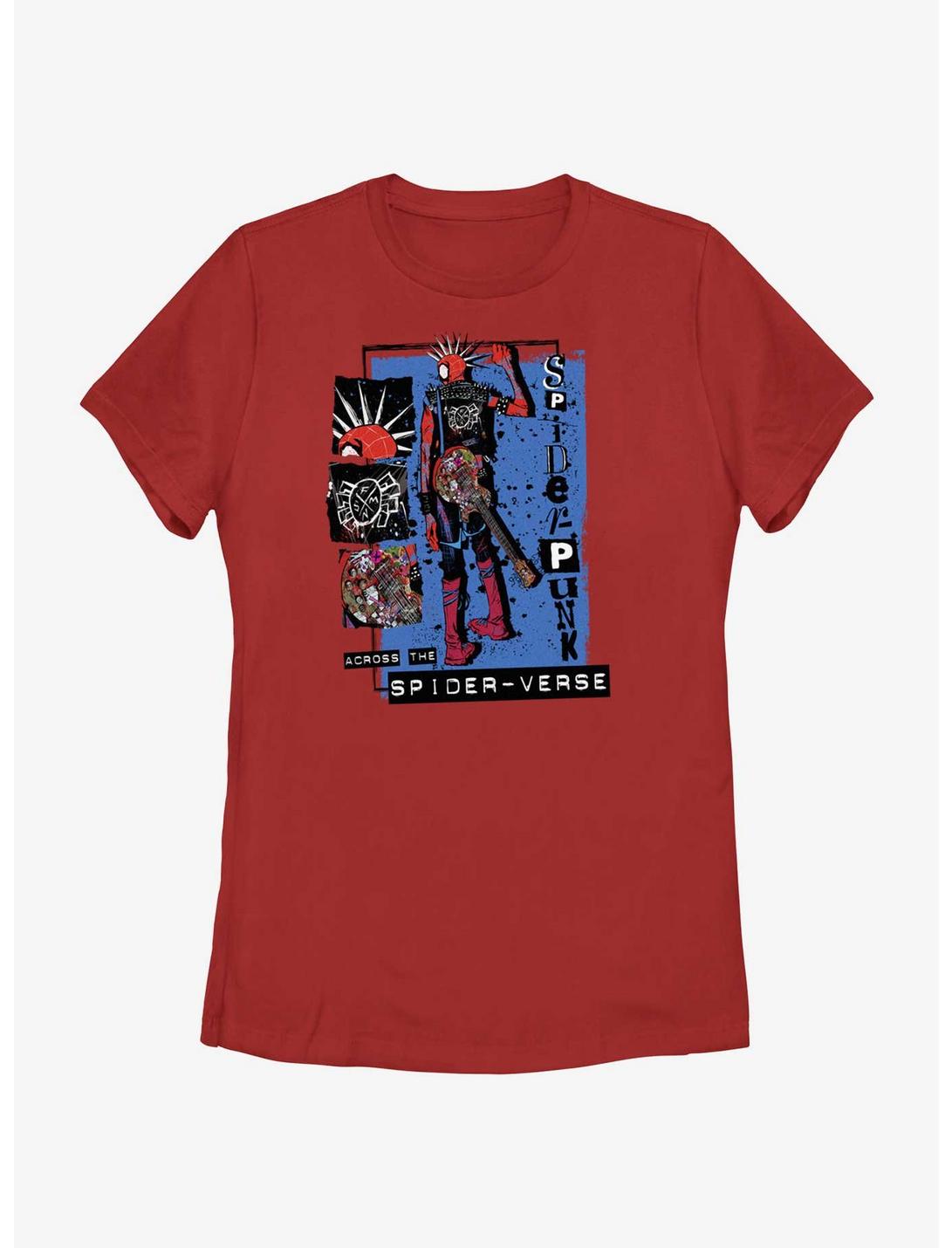 Marvel Spider-Man: Across The Spiderverse Punk Power Spider-Punk Womens T-Shirt, RED, hi-res