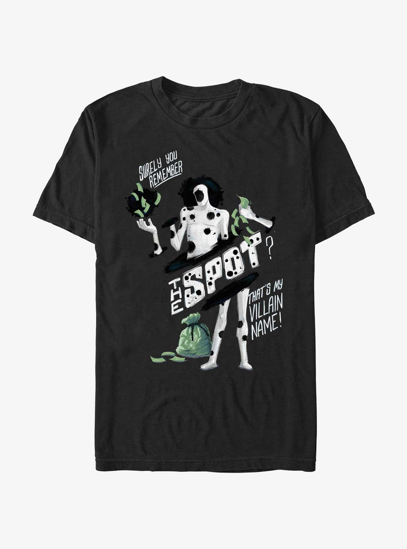 Marvel Spider-Man: Across The Spiderverse The Spot Villain T-Shirt, CHARCOAL, hi-res