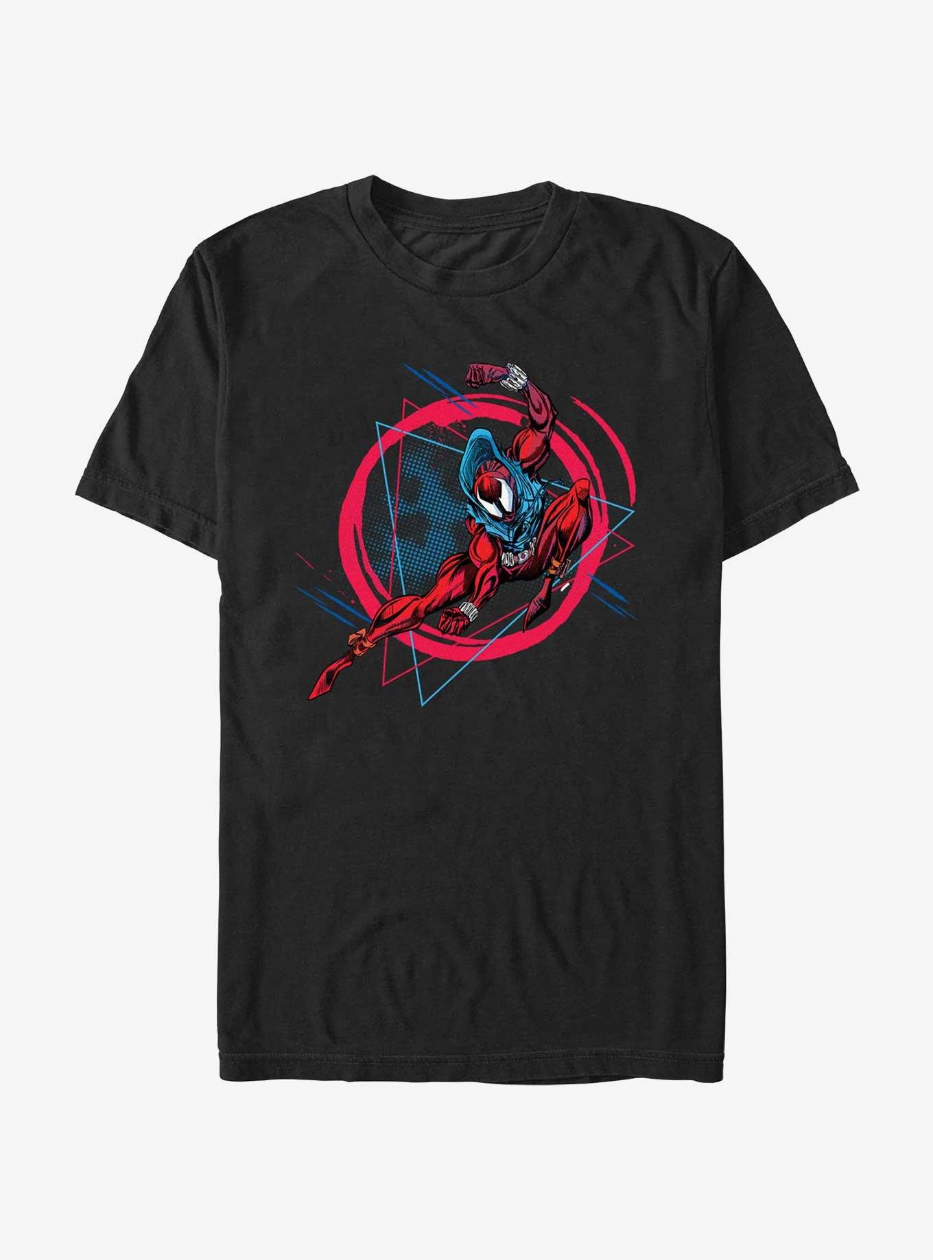 Marvel Spider-Man: Across The Spiderverse Scarlet Spider Badge T-Shirt, BLACK, hi-res