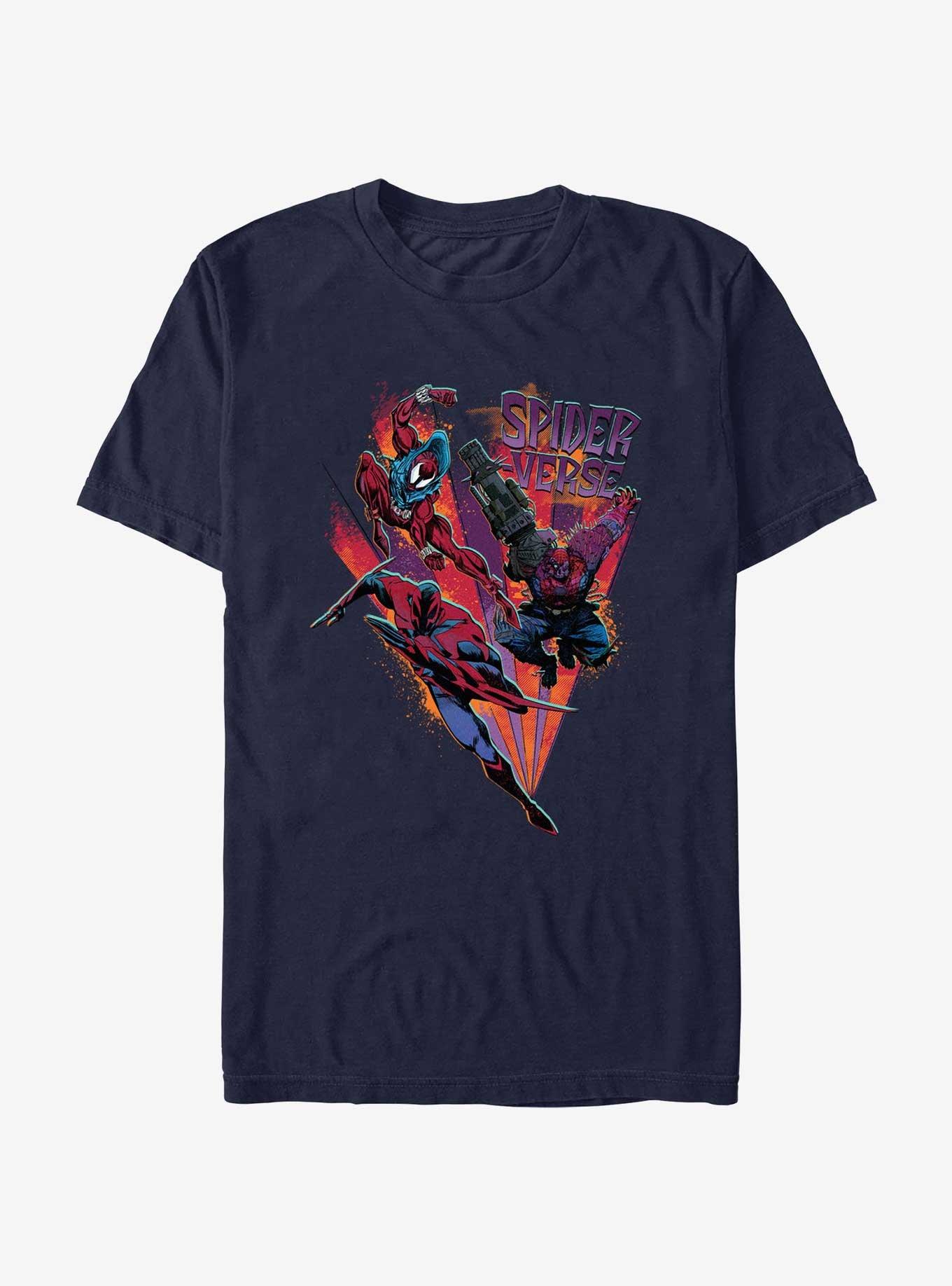 Marvel Spider-Man: Across The Spiderverse Trio Badge T-Shirt, , hi-res