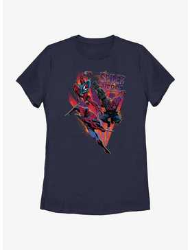 Marvel Spider-Man: Across The Spiderverse Trio Badge Womens T-Shirt, , hi-res