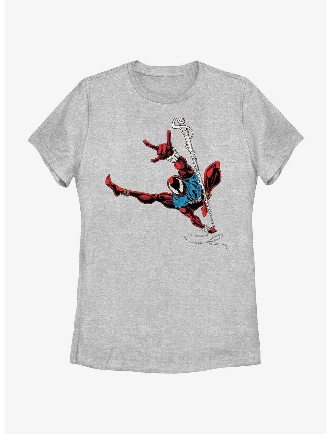 Marvel Spider-Man: Across The Spiderverse Spider Scarlet Pose Womens T-Shirt, ATH HTR, hi-res
