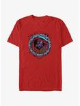 Marvel Spider-Man: Across The Spiderverse Cyborg Spider-Woman Badge T-Shirt, RED, hi-res