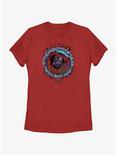 Marvel Spider-Man: Across The Spiderverse Cyborg Spider-Woman Badge Womens T-Shirt, RED, hi-res