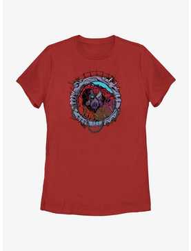 Marvel Spider-Man: Across The Spiderverse Cyborg Spider-Woman Badge Womens T-Shirt, , hi-res