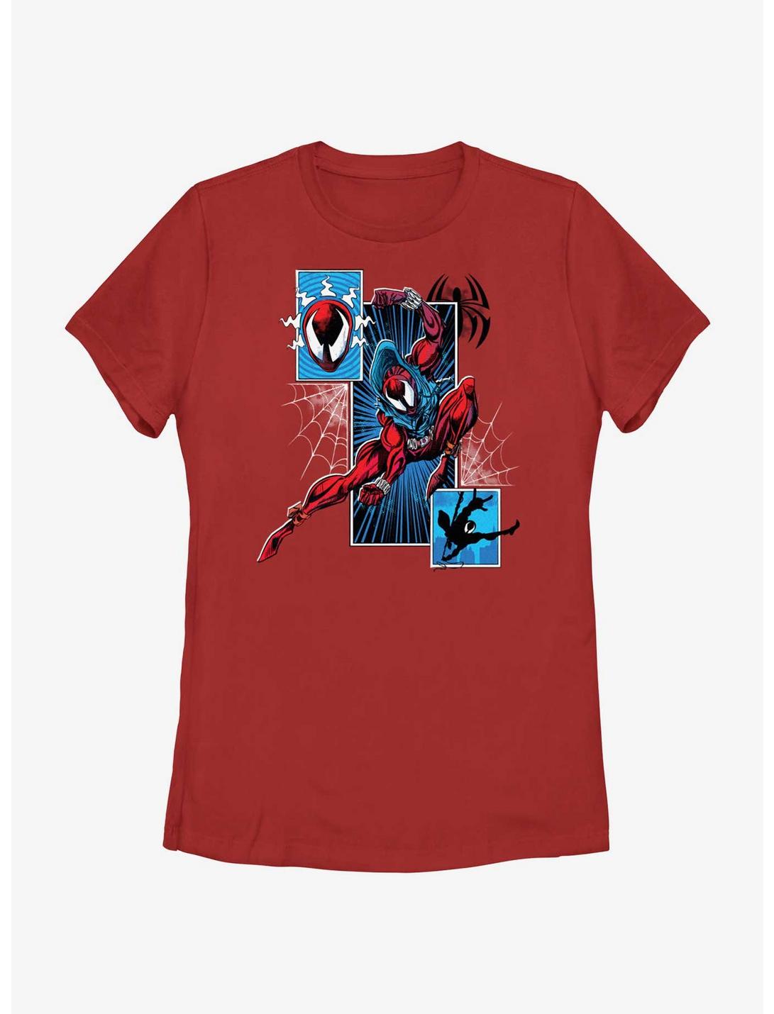 Marvel Spider-Man: Across The Spiderverse Scarlet Spider Senses Tingling Womens T-Shirt, RED, hi-res