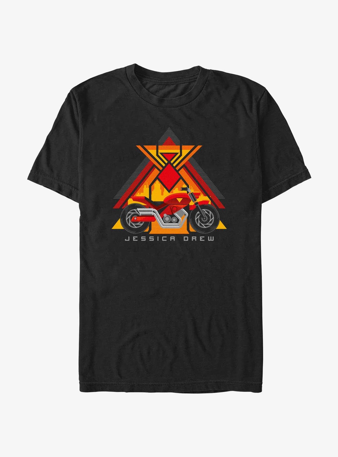 Marvel Spider-Man: Across The Spiderverse Jessica Drew Motorbike T-Shirt, BLACK, hi-res