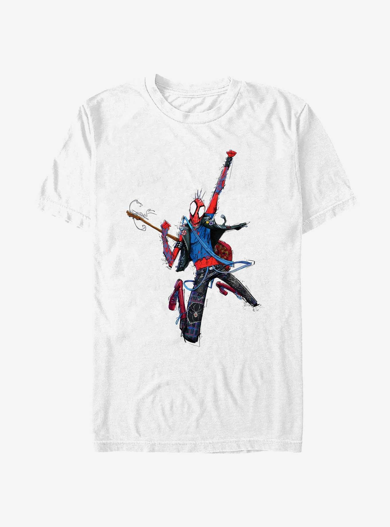 Marvel Spider-Man: Across The Spiderverse Spider-Punk T-Shirt, WHITE, hi-res