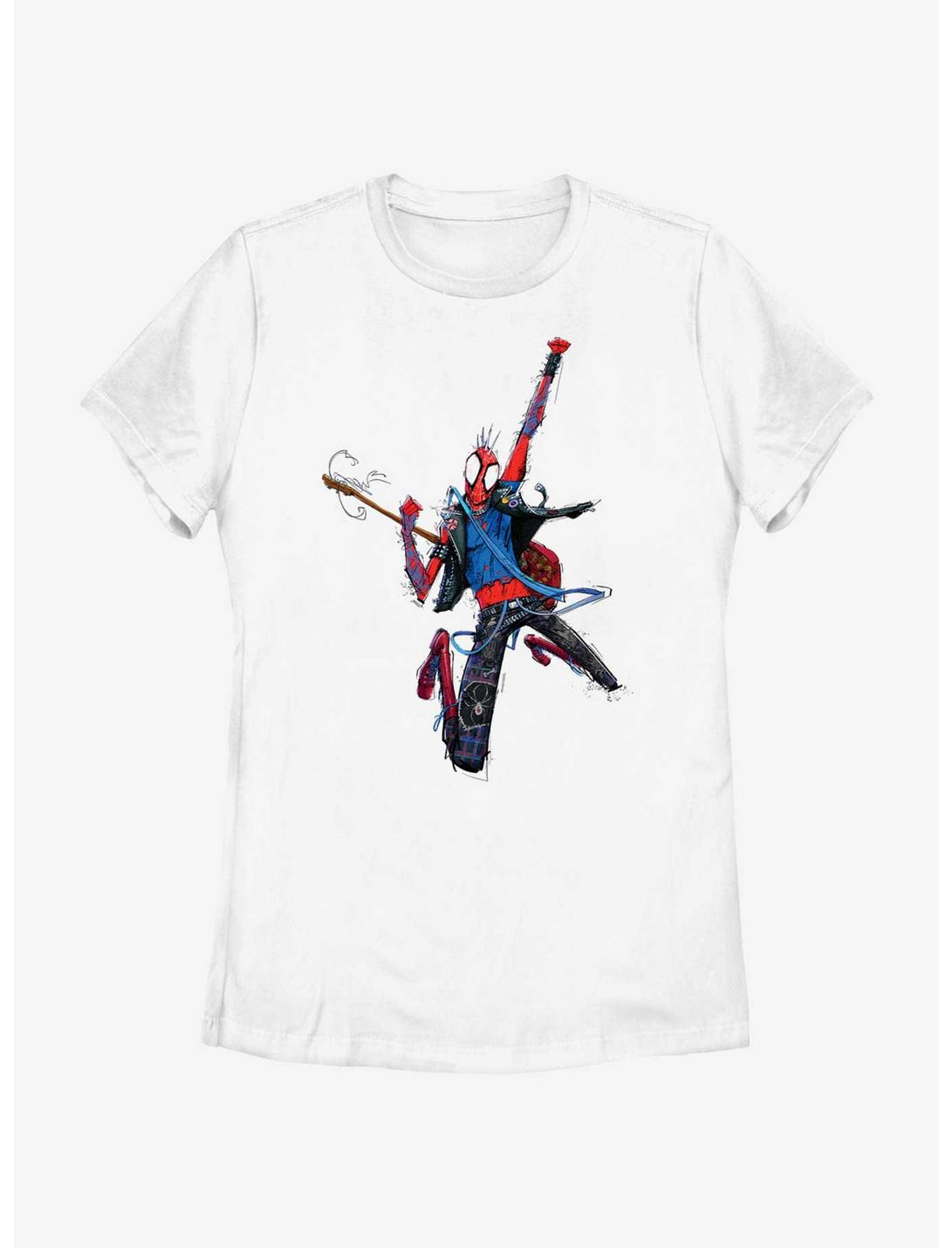 Marvel Spider-Man: Across The Spiderverse Spider-Punk Womens T-Shirt, WHITE, hi-res