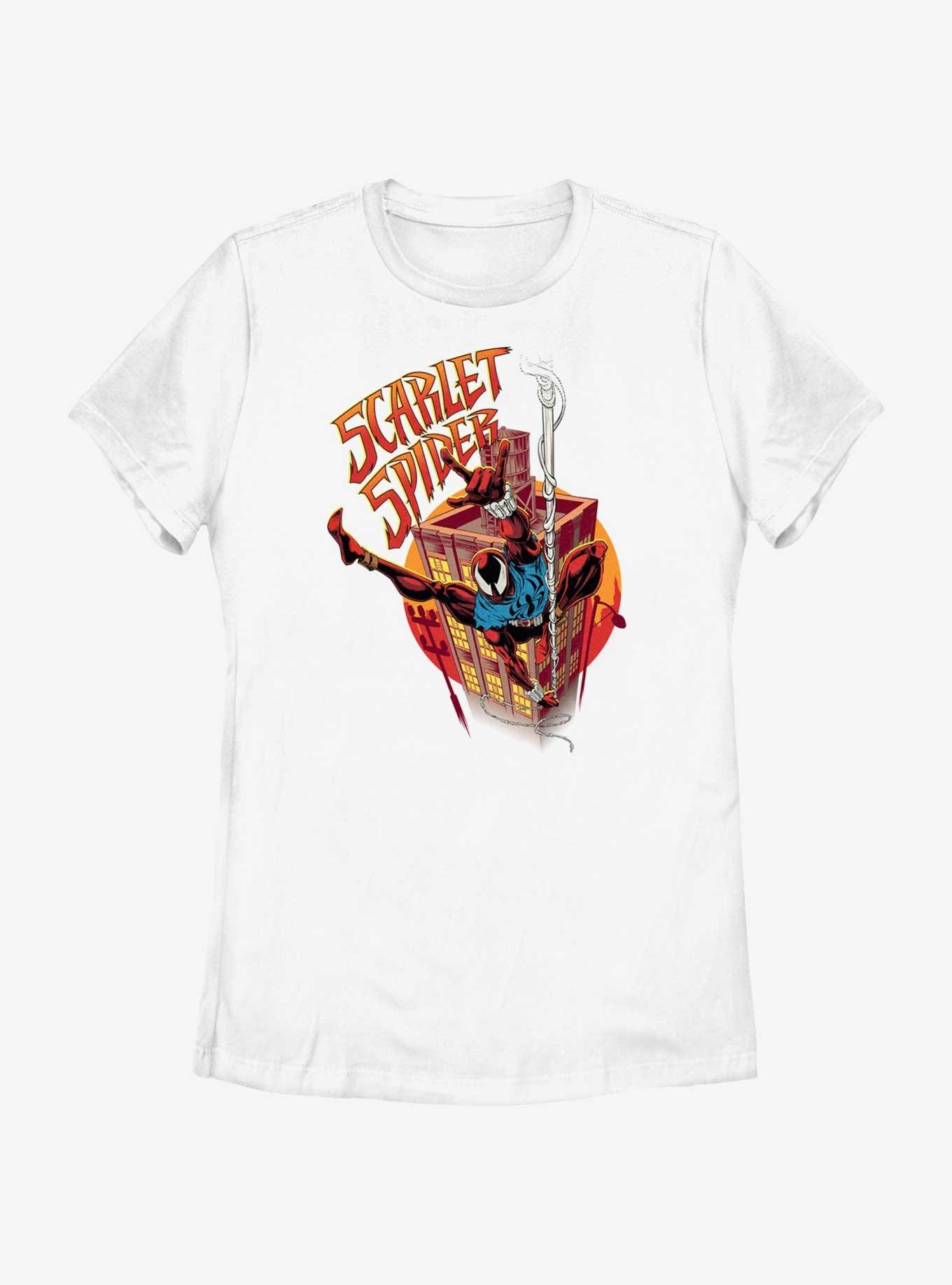 Marvel Spider-Man: Across The Spiderverse Scarlet Spider Womens T-Shirt, WHITE, hi-res