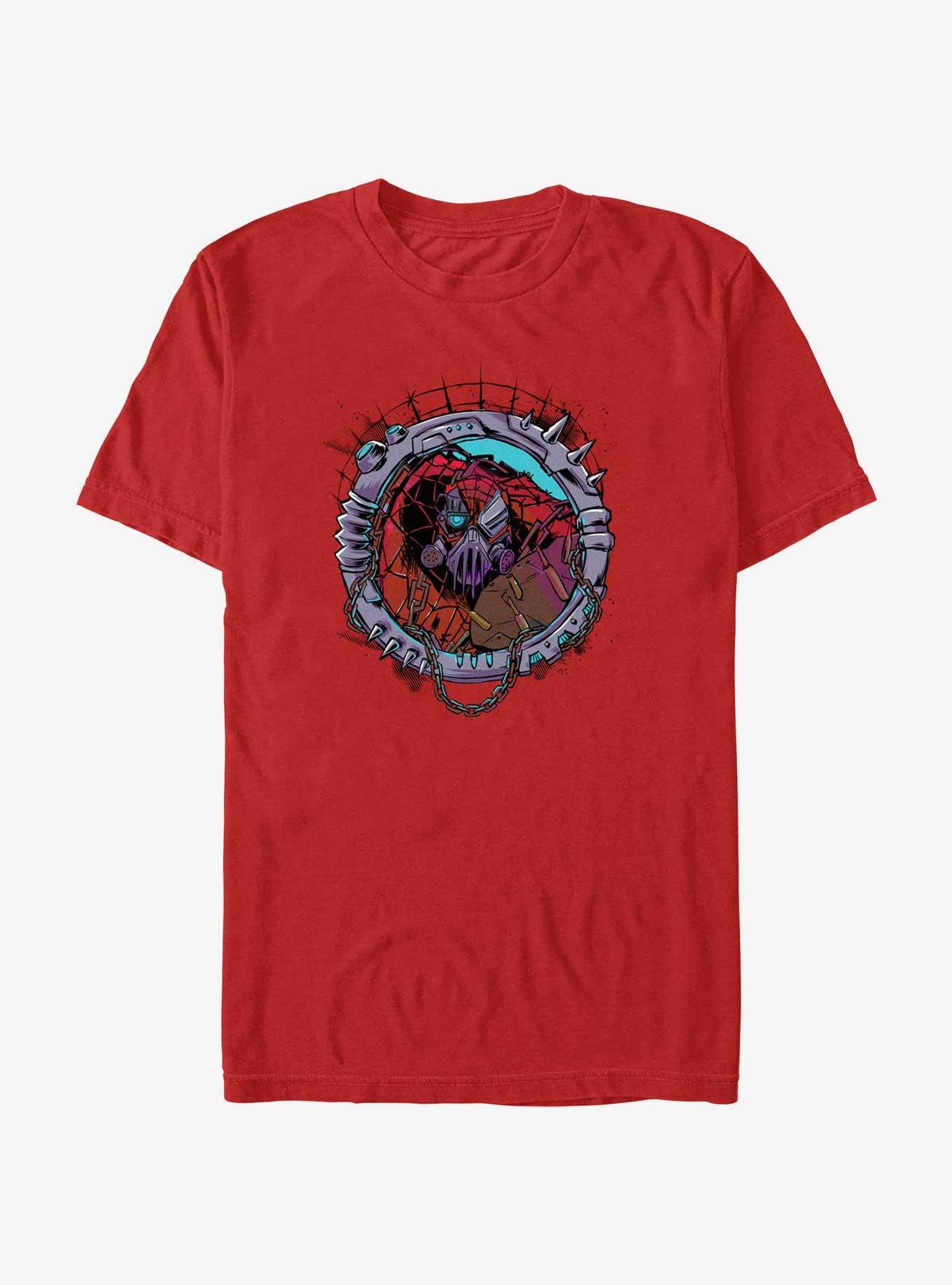 Marvel Spider-Man: Across The Spiderverse Cyborg Spider-Woman Badge T-Shirt, RED, hi-res
